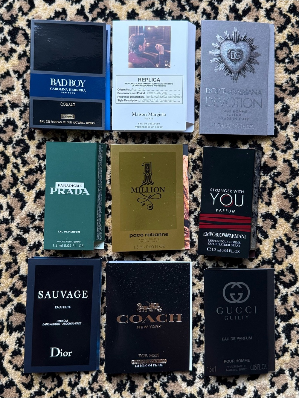 Men’s cologne samples bundle - 9 samples (NWT)